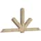 Ekena Millwork Kennewick Rough Sawn Timber Gable Bracket, Douglas Fir, 108"W x 45"H x 6"D x 6"F, 10/12 Pitch GBW108X45X0606KEN00RDF - alternate 3
